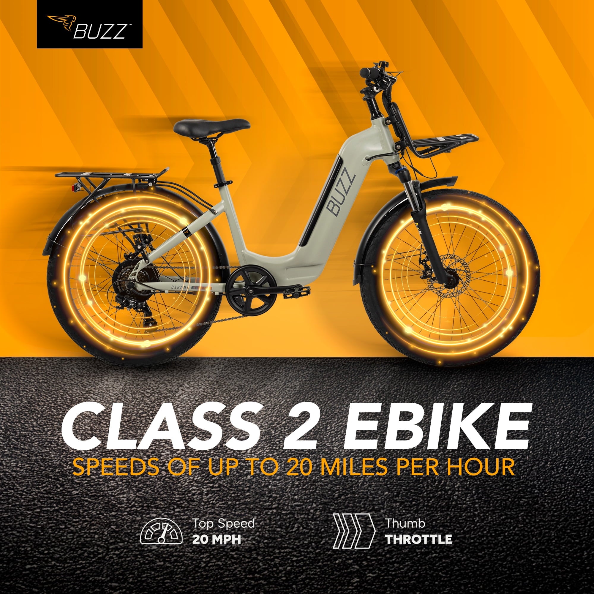 Buzz 24 Cerana 2 48V Electric Bike, Fits Riders 60+, Moss Green, Adult, Unisex Electric Bikes
