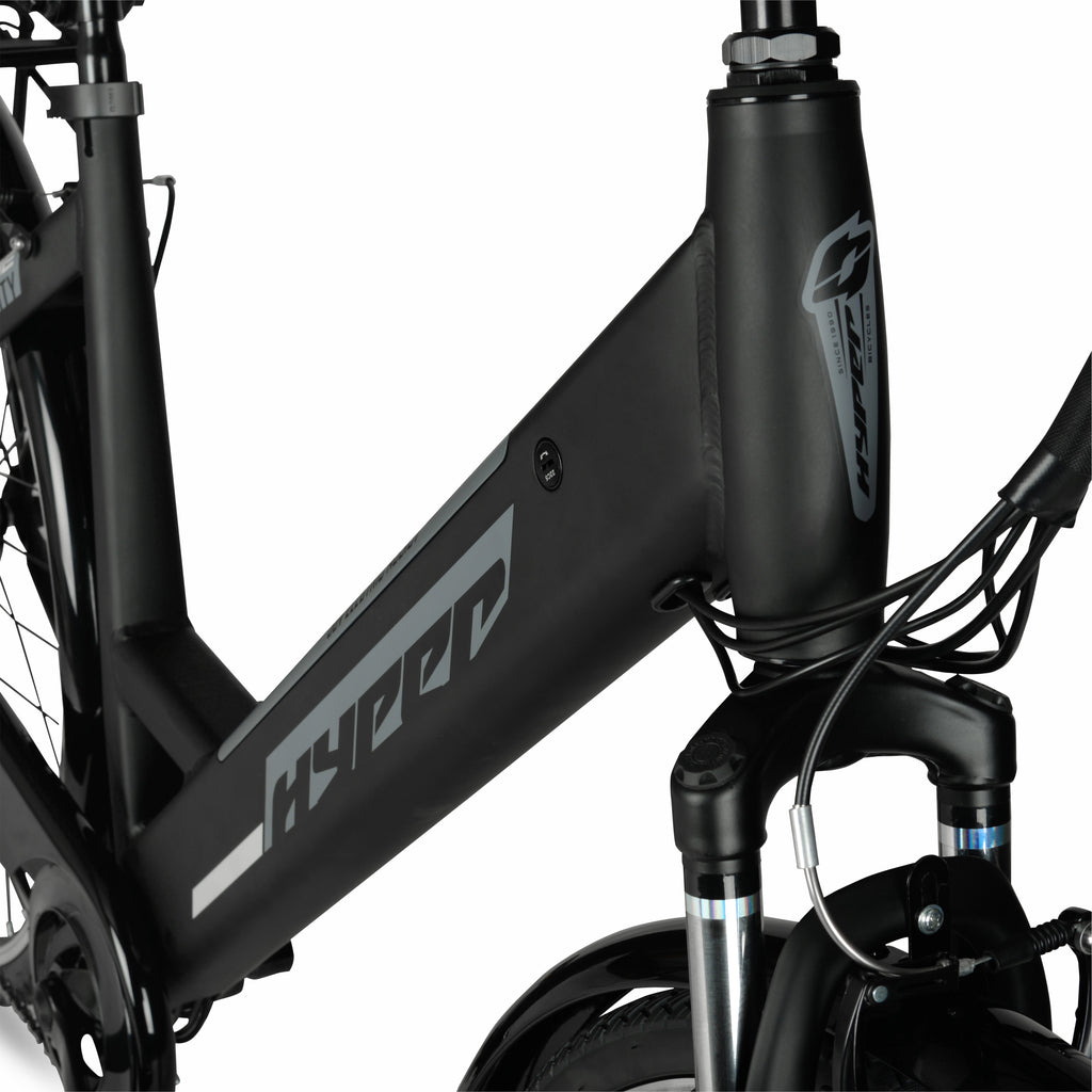 Hyper Bicycles 36V Class 2 700C Electric Commuter E-Bike, Adult Ages 13+, Pedal-Assist, 250W Motor, Black Electric Bikes