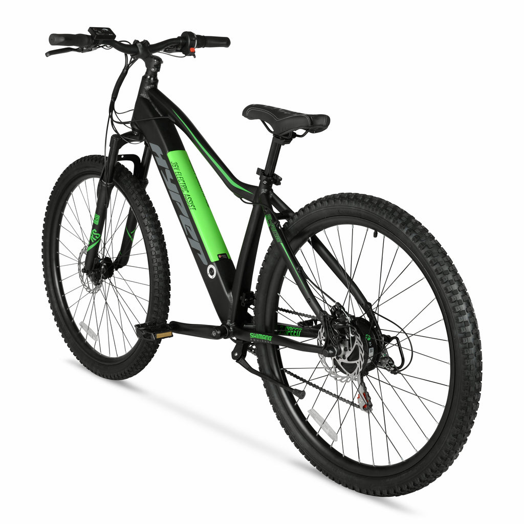 Hyper Bicycles 29 36V Class 2 Electric Mountain Bike, 350W Motor, Adult Ages 14+, Black Electric Bikes