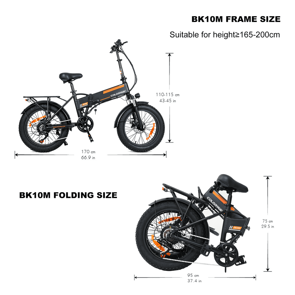 COLORWAY 750W Electric Bike for Adults , 20X4.0 Electric Bicycles with 36V/12AH Removable Battery E Bikes UL2849 Electric Bikes