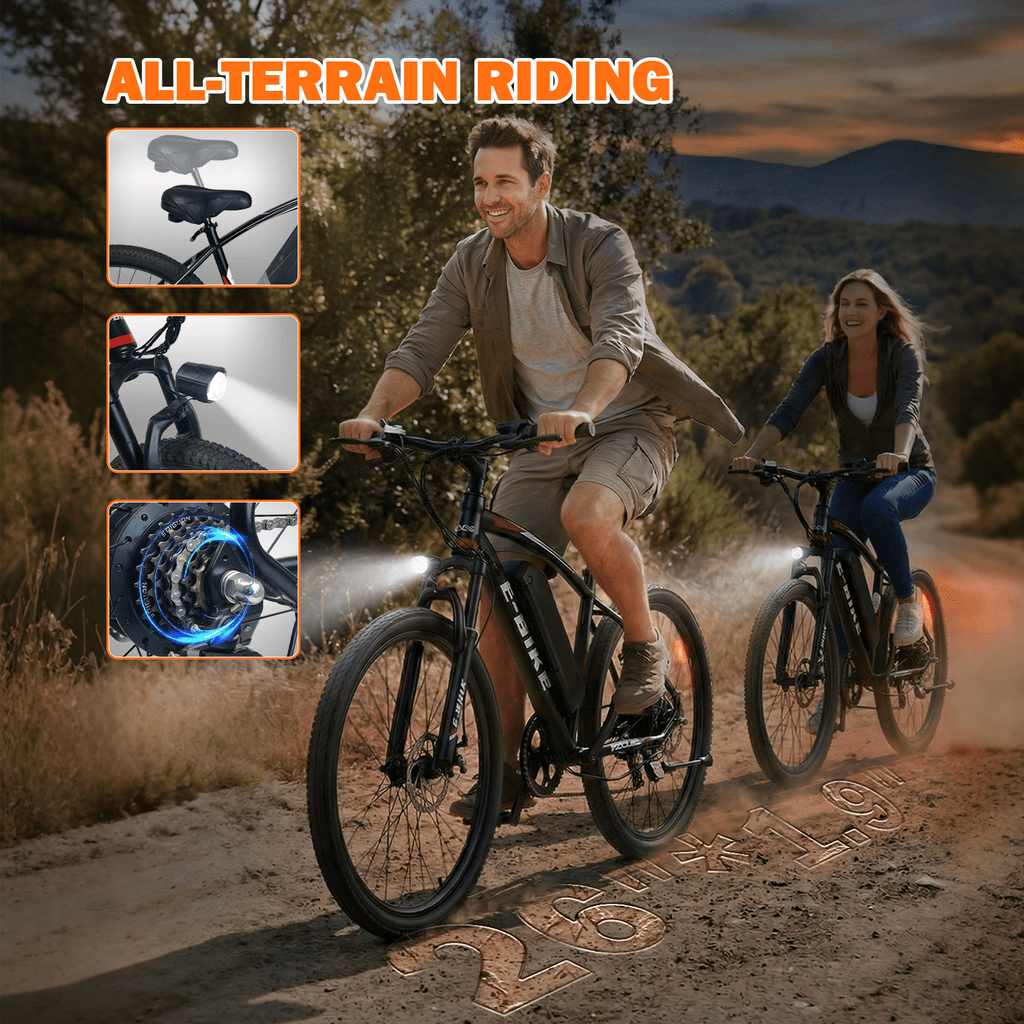 BroPath Electric Bike for Adults, Ebike, Electric Bicycle with 576WH Removable Battery,26 Folding Ebike, 25MPH,40+ Miles(MAX),800W High Motor,Multi-Shock Absorption,Commuting E Bikes,UL2849 Electric Bikes