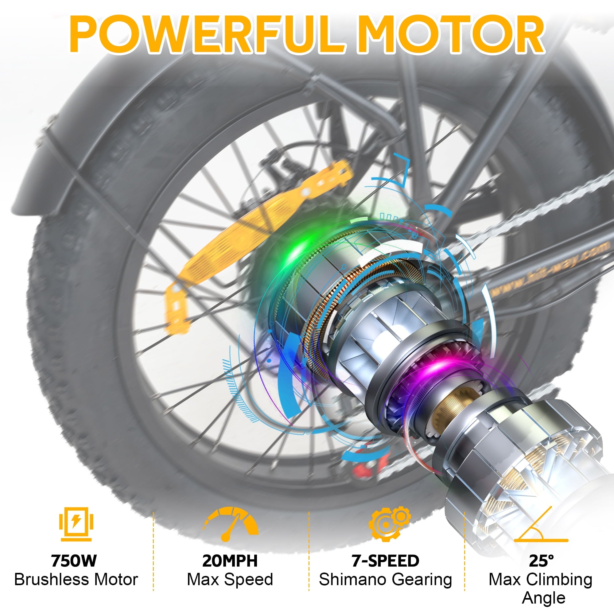 HITWAY BK10M Electric Bicycles with 750W Motor, Electric Bike for Adults 20 x4.0 Fat Tire, 48V 12AH Removable Battery E Bike, UL2849 Certified Electric Bikes
