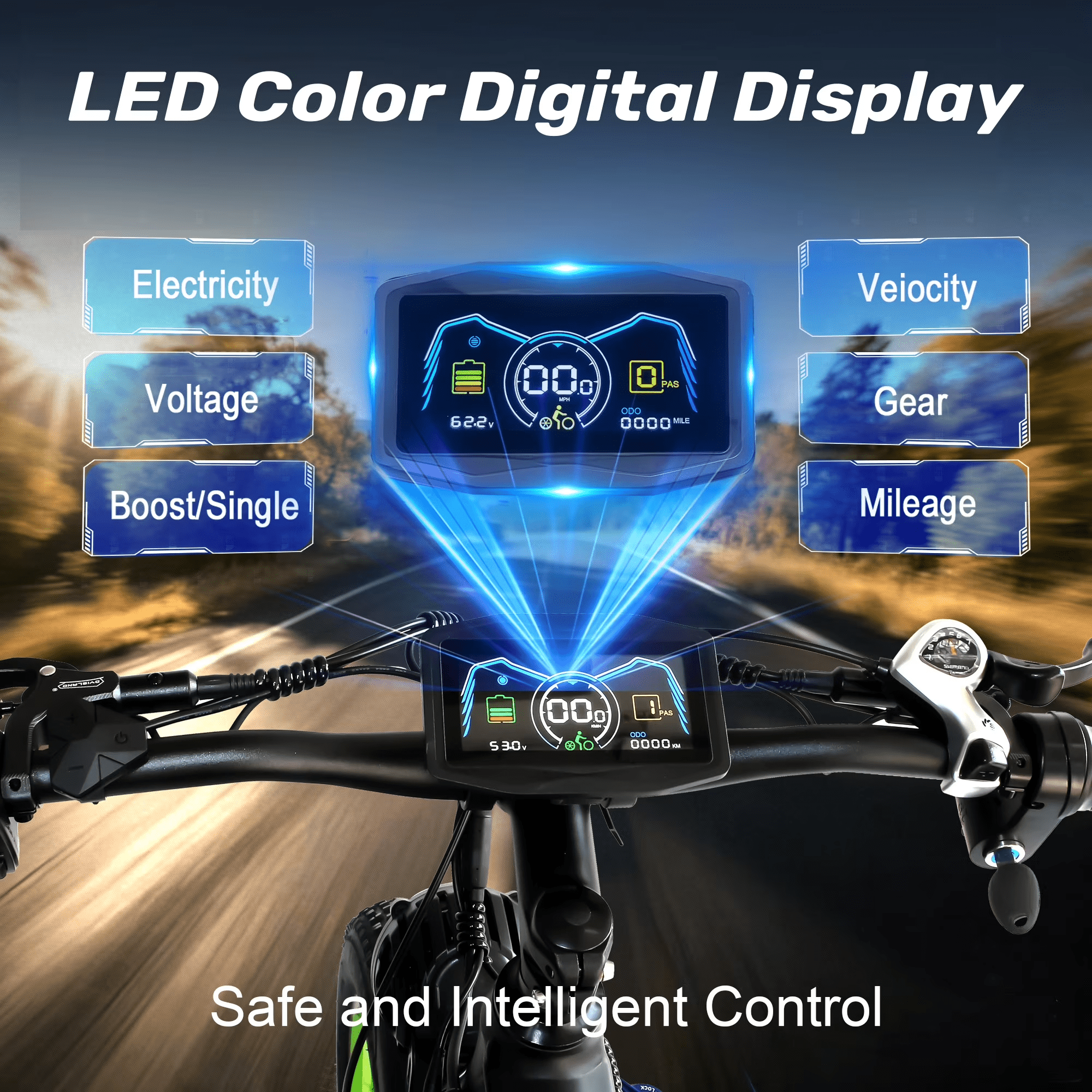 6000W Peak Dual Motor Fast Ebike Up to 40-45MPH, 60V 25AH Large Battery Adult Electric Mountain Bike, 26 Inch Fat Tire All Terrain Off Road E Bike with Shimano 21 Speed Hydraulic Disc Brake Electric Bikes