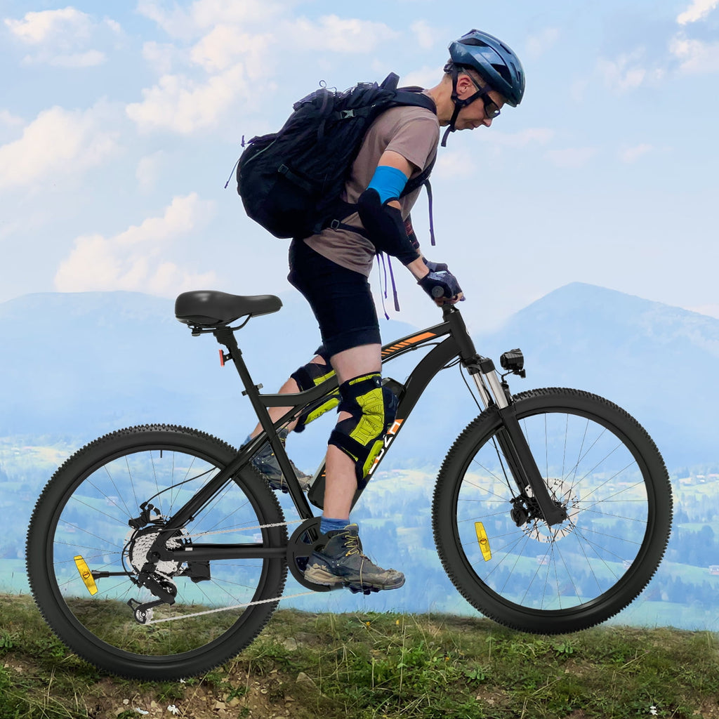 ZDZA Electric Bike 26”, 1000W Peak Motor E-Mountain Bike, 22MPH 36V 10.4AH Removable Ebike for Adults, 7 Speed Electric Bicycle UL2849 Electric Bikes