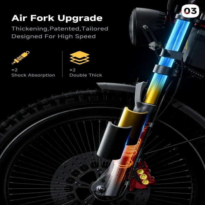 6000W ANIIOKI A9 Pro Max Electric Off-Road Bike for Adults,Dual Motors,60V 80Ah Battery,45 MPH,26x4.8 Fat Tires,Full Suspension E-Bike Electric Bikes