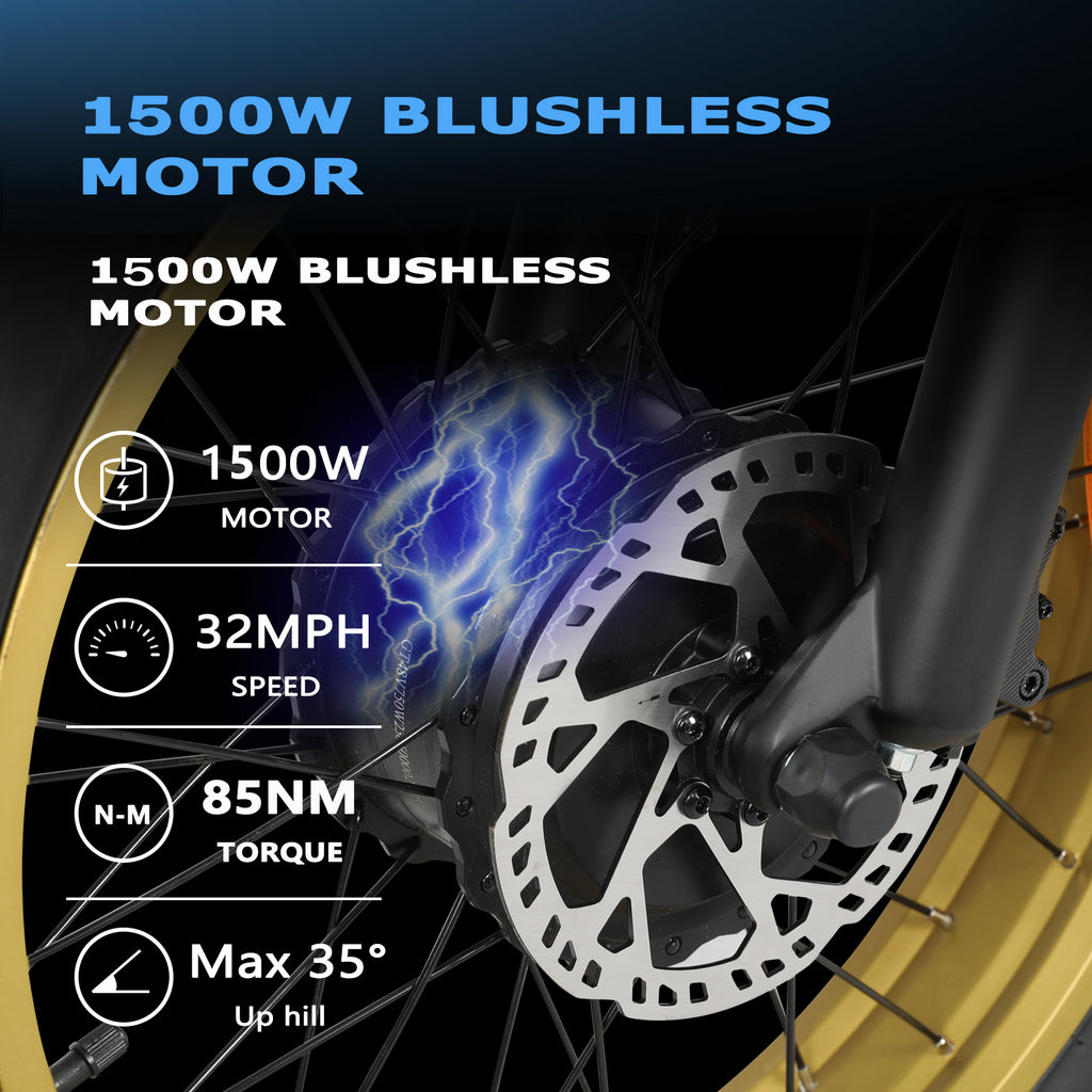 Smartravel Electric Bike for Adults,1500W Motor E-Mountain Bike 48V 27Ah,20*4.0 Fat Tire,Up to 32MPH,GPS and APP Control Ebike,Front/Rear Turn Signals,UL2849 Electric Bikes