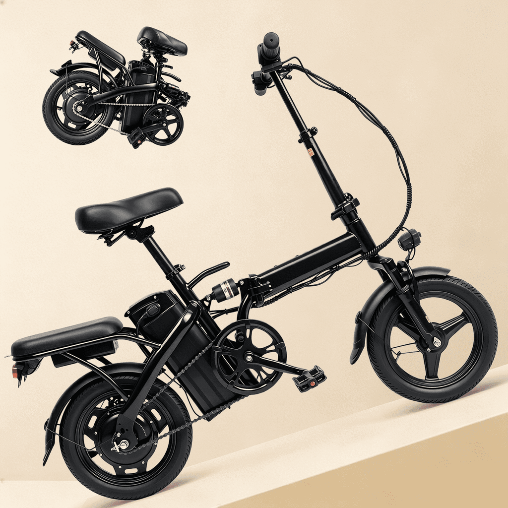 14 Electric Folding Bike for Adults,432Wh Removable Battery,500W Motor, 20MPH 20+ Miles Range,Mini Ebike for City Commuter, UL2849 Electric Bikes