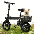 14 Foldable Electric Bike, 500W Peak Commuter Ebike for Adults, Mini Ebike with Basket, 480WH Battery, 18MPH & 20 Miles, UL2849 Electric Bikes