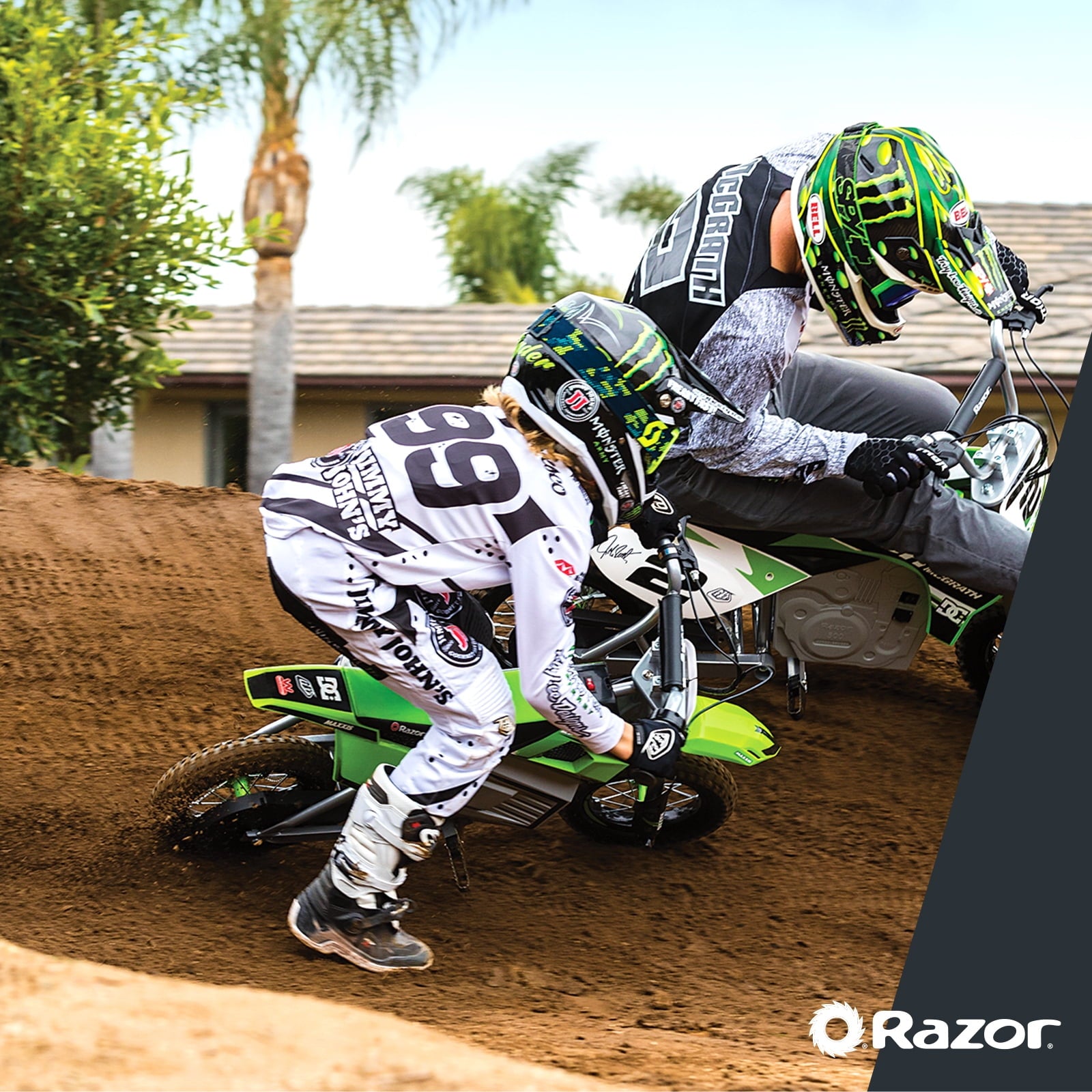Razor Dirt Rocket SX350 24V McGrath Electric Powered Dirt Bike Green Electric Bikes