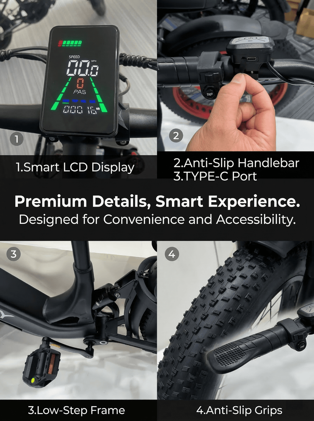2000W Peak Power Electric Fat Tire Bike for Adults - 28MPH, 48V 18Ah (35-85 Miles), 24x3 All-Terrain Ebike Electirc Bicycle with Front+Back Suspension & 11 Comfort Seat - Conquer Snow, Sand Electric Bikes