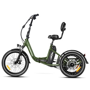 Addmotor CITYTRI E-310 PLUS Folding Electric Trike, 90MI Electric Tricycle for Adults, 750W 48V 20Ah 3 Wheel Electric Bikes, Step-Thru Etrike, Differential, Parking Brake Electric Bikes