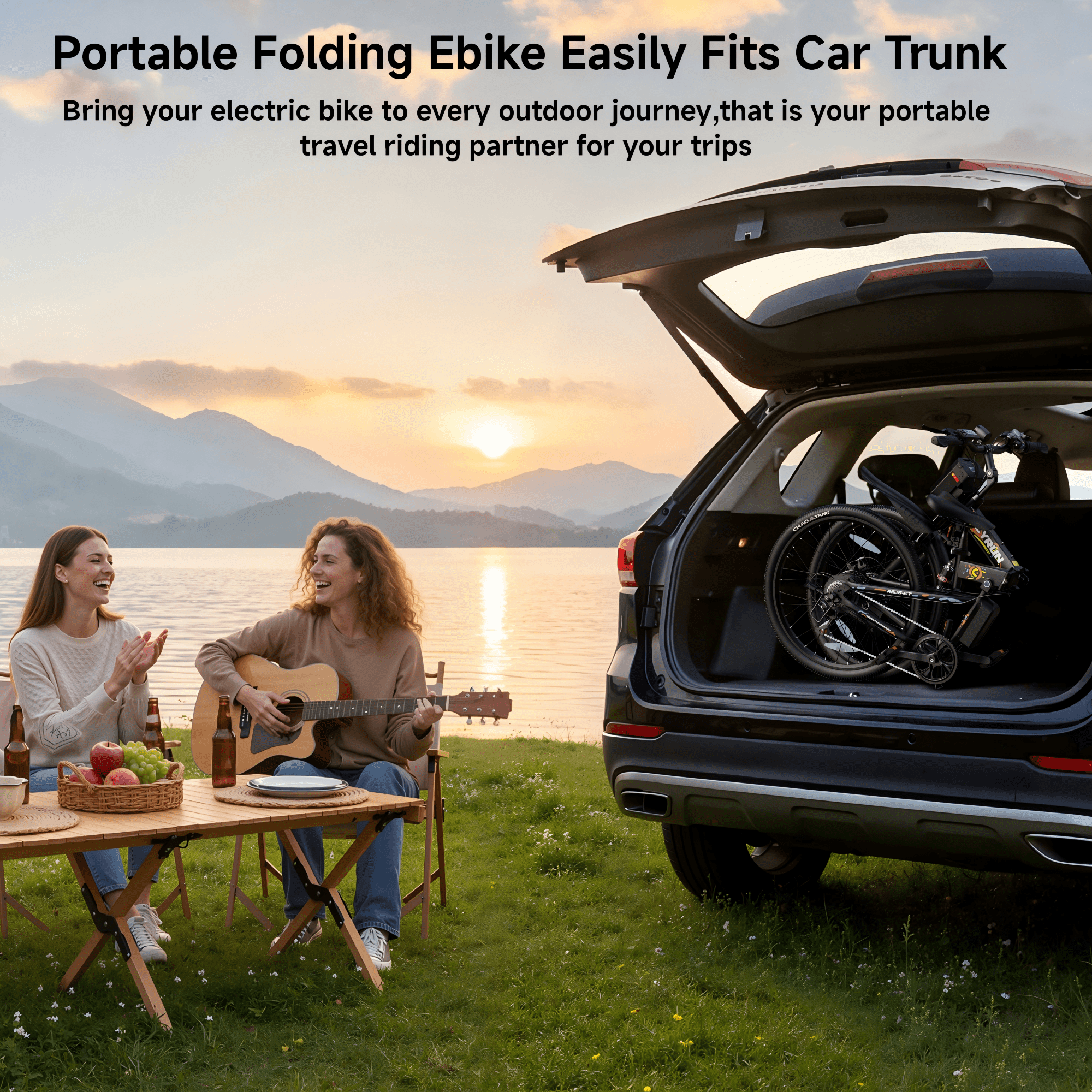 FLYRUN 26 Electric Bike for Adults,Folding Ebike with Peak 750W Motor,48V 374.4Wh Removable Battery,LCD Display,up to 20 mph,UL2849 Electric Bikes