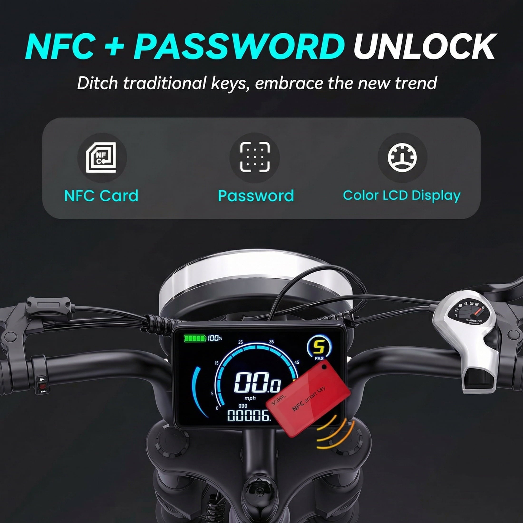 DTTZH F6 Electric Bike for Adults, 1500W Peak Motor, 33MPH & 60 Miles, Electric Mountain Bike, 20 x 4 Fat Tire Off-Road Ebike, 48V/15.6Ah UL2849 Electric Bikes