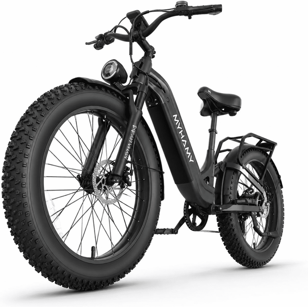 2000W Peak Power Electric Fat Tire Bike for Adults - 28MPH, 48V 18Ah (35-85 Miles), 24x3 All-Terrain Ebike Electirc Bicycle with Front+Back Suspension & 11 Comfort Seat - Conquer Snow, Sand Electric Bikes