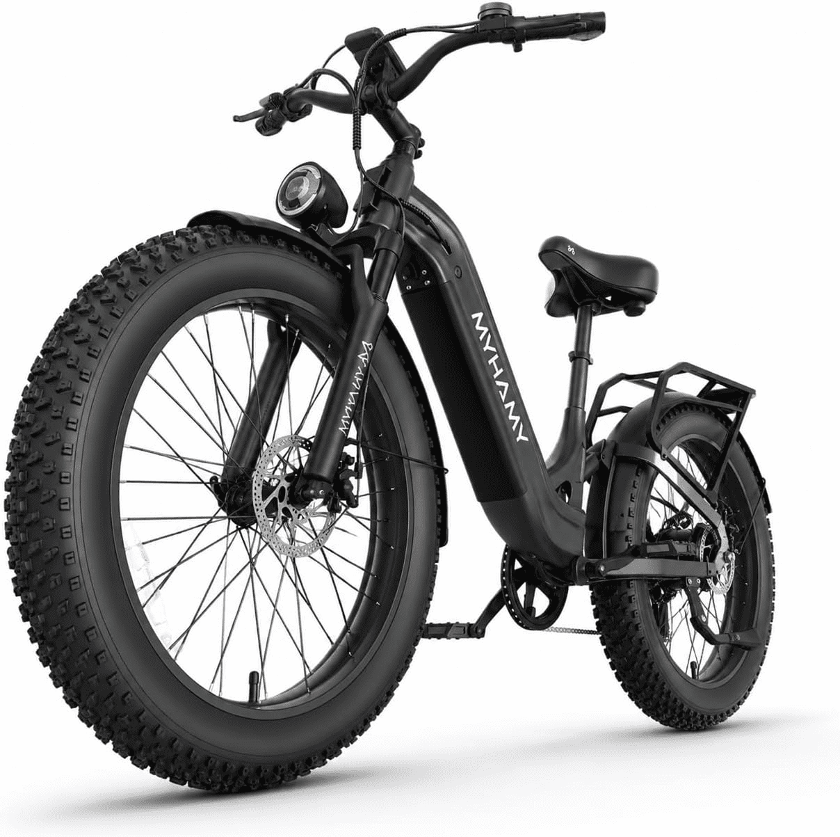 2000W Peak Power Electric Fat Tire Bike for Adults - 28MPH, 48V 18Ah (35-85 Miles), 24x3 All-Terrain Ebike Electirc Bicycle with Front+Back Suspension & 11 Comfort Seat - Conquer Snow, Sand Electric Bikes