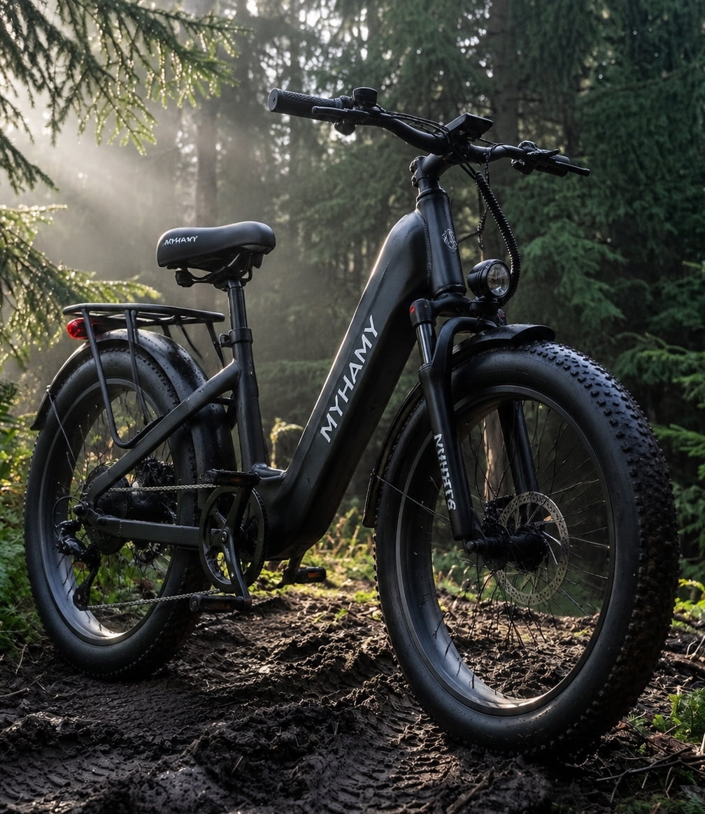 2000W Peak Power Electric Fat Tire Bike for Adults - 28MPH, 48V 18Ah (35-85 Miles), 24x3 All-Terrain Ebike Electirc Bicycle with Full Suspension & 11 Comfort Seat - Conquer Snow, Sand & Trails Electric Bikes