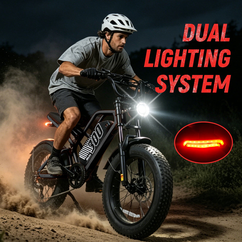 ESKUTE Electric Dirt Bike for Adults & Teens, 1500W Motor, 30+ MPH, 48V 20.8Ah Removable Battery, 20 Fat Tires, 7-Speed, NFC Unlock, Black Electric Bikes