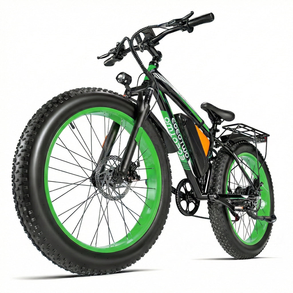 EOEOTWO 26 Fat Tire Electric Bike for Adults, 1500W Peak Motor, 48V 20Ah Battery Mountain Bike, 30 MPH Top Speed, Front Suspension & Dual Disc Brakes, 330 lbs Max Load All-Terrain E-Bike UL 2849 Electric Bikes