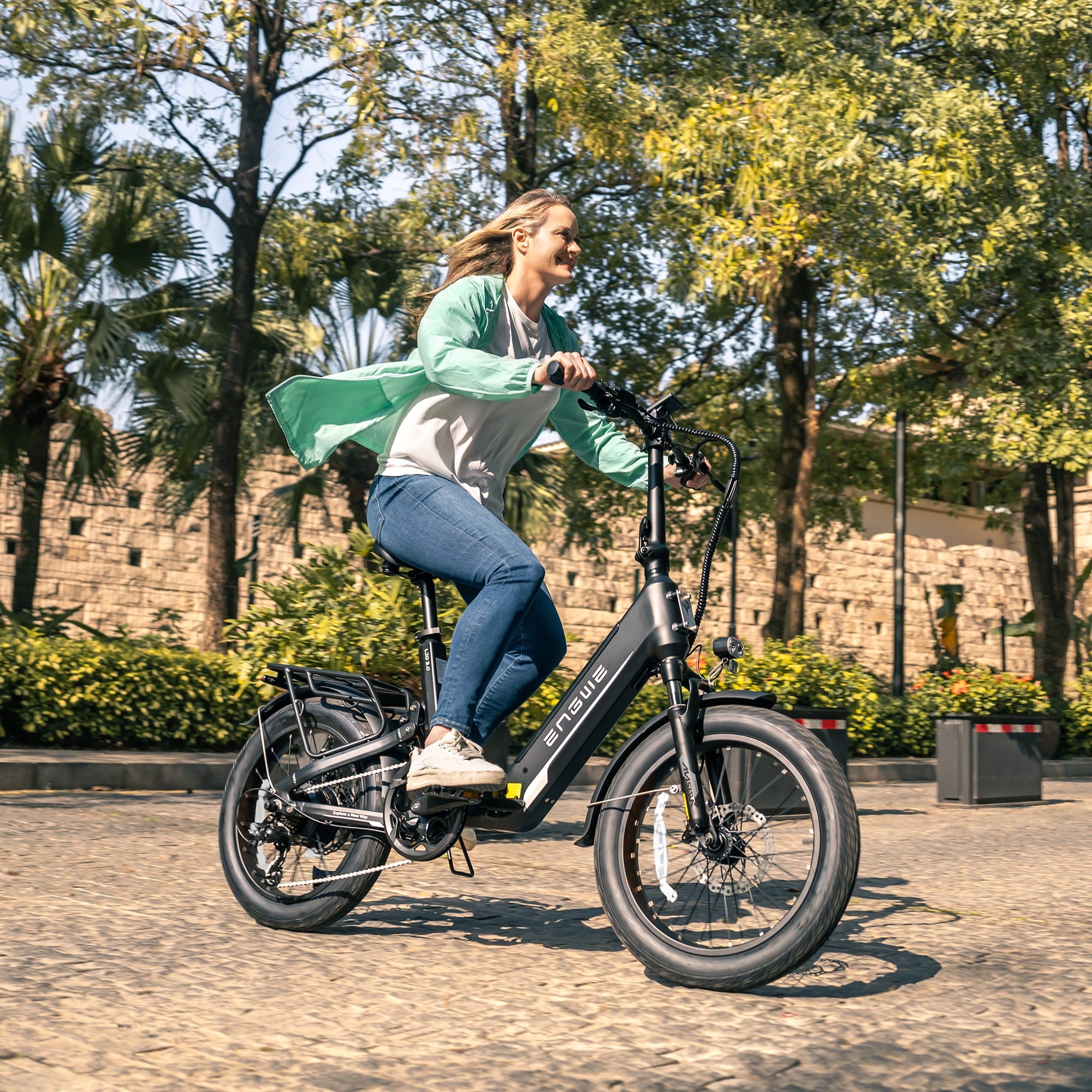 ENGWE L20 3.0 Electric Bike for Adult ,Anti-Theft Folding Electric Bike 48V 8A Fast Charging Battery, 90Nm Mountain E-Bike Speeds up to 28 Mph& Max Range 60 Miles,UL2849 Electric Bikes