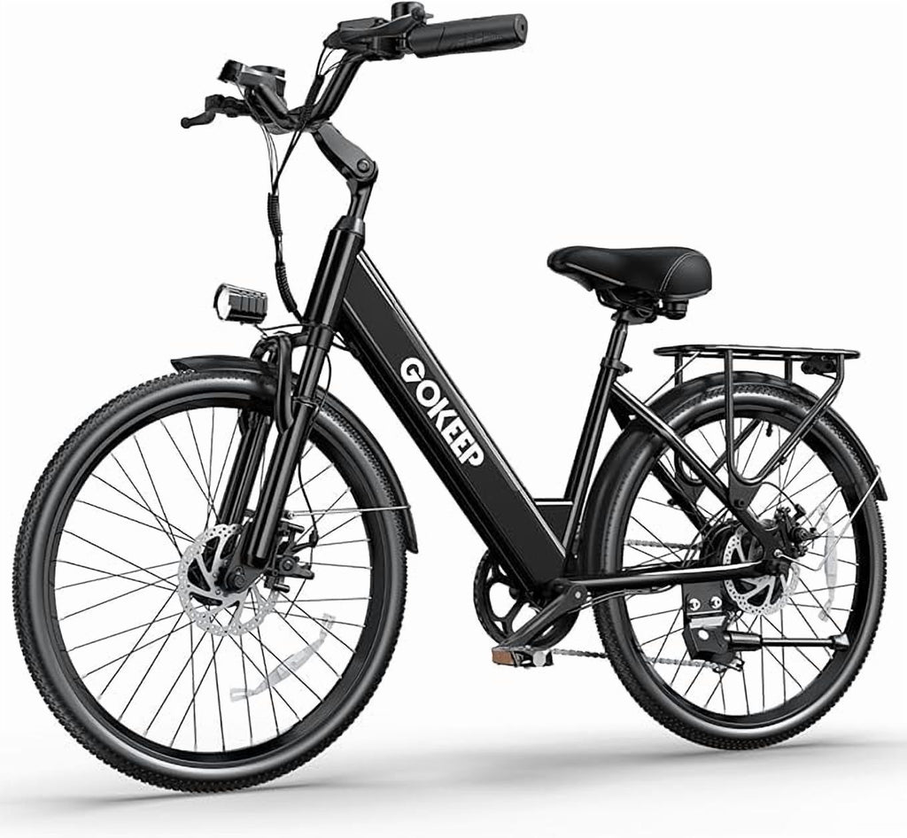 GOKEEP Electric Bike for Adults 600W Motor 10.4AH 48V Battery 26 All Terrain Ebike UL2849 Electric Bikes