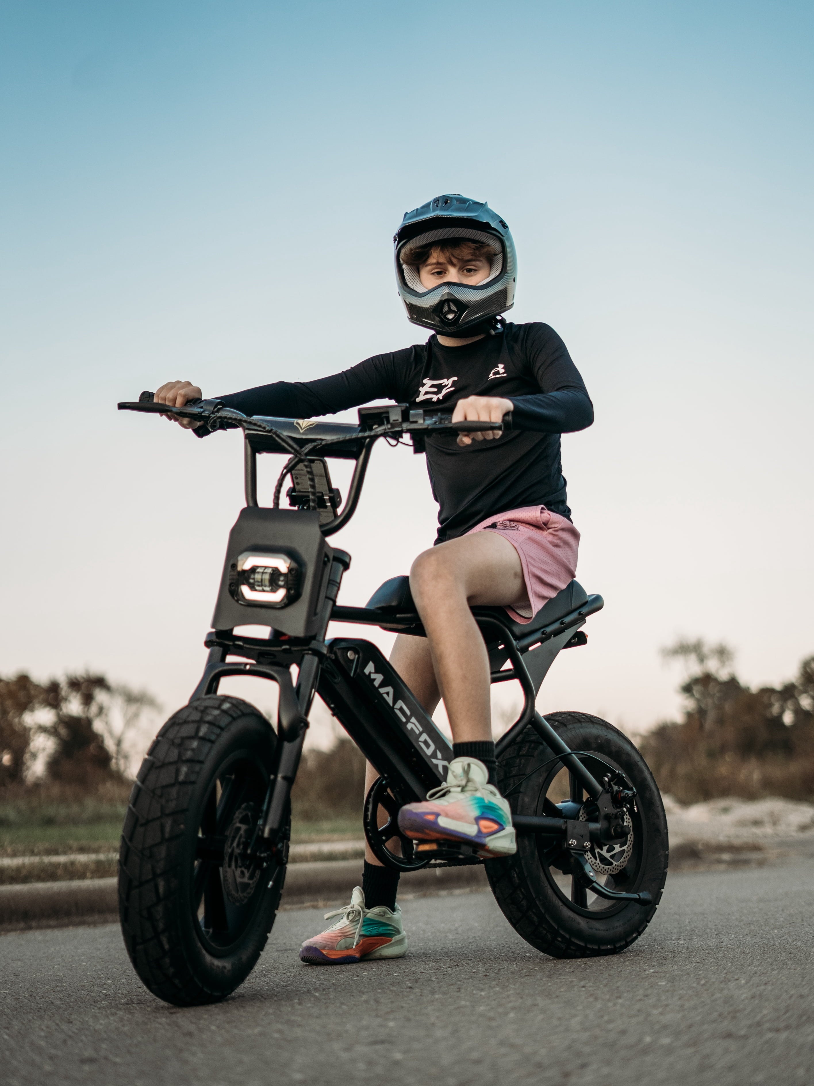 MACFOX M16 Electric Bike for Teens, 500W Motor, 20 MPH Top Speed, 25-Mile Range, 16x4.0 Fat Tires, Removable 48V Battery, Fits Riders 3'11 and Up, City & School Commuter E-Bike（Yellow） Electric Bikes