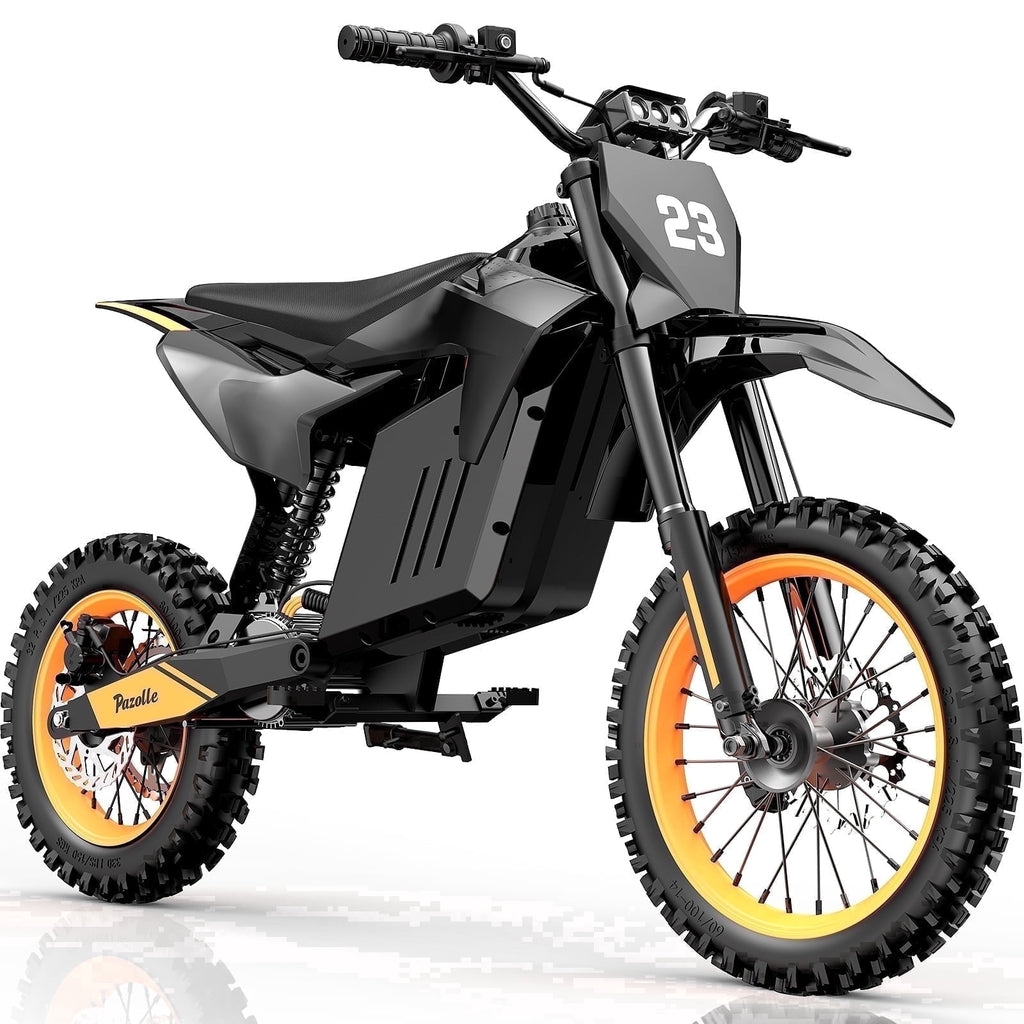 Peak 3000W Off-Road Electric Motorcycle, 60 Miles Long RangeElectric Dirt Bike, 48V 25Ah Battery, 14 Fat Tire Trail Bike for Adults Tested Under UL2849 Electric Bikes
