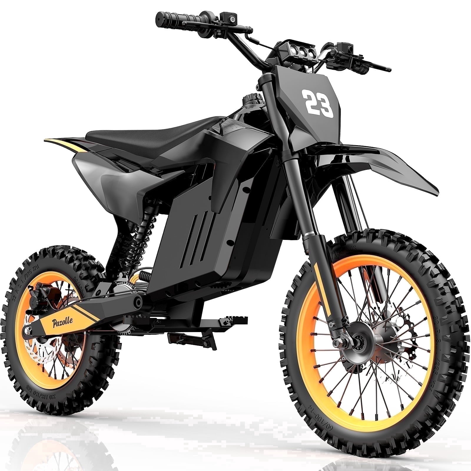 Peak 3000W Off-Road Electric Motorcycle, 60 Miles Long RangeElectric Dirt Bike, 48V 25Ah Battery, 14 Fat Tire Trail Bike for Adults Tested Under UL2849 Electric Bikes