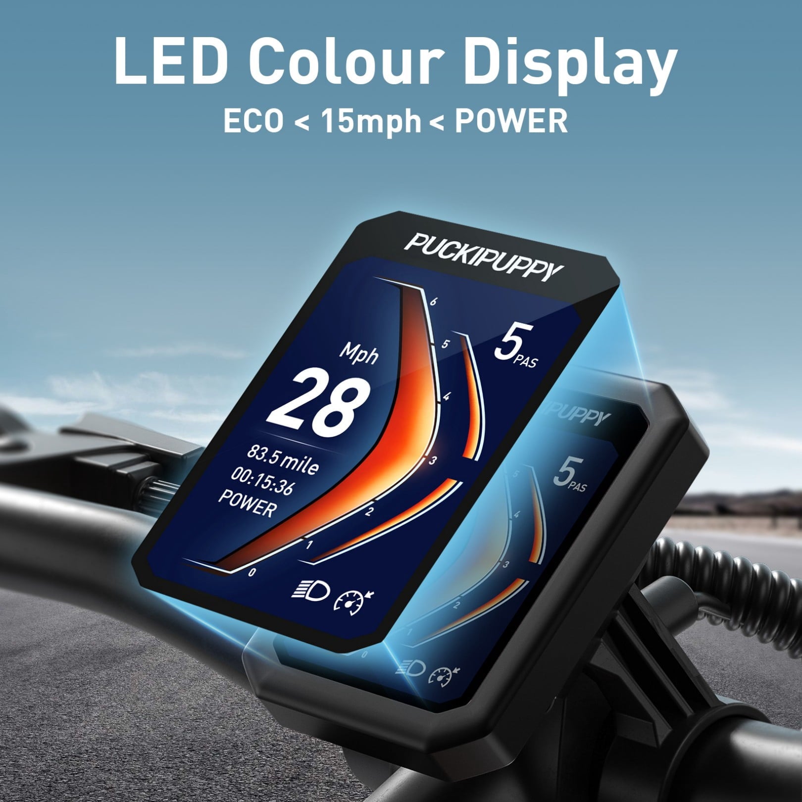 PUCKIPUPPY Electric Bike for Adults 28mph Top Speed 60Miles Max Range 960W Peak 26 Fat Tire Electric Mountain Bike 48V 15AH Removable Battery Ebike 7 Speed off Road E Bike, Comply with UL2849 By SGS Electric Bikes
