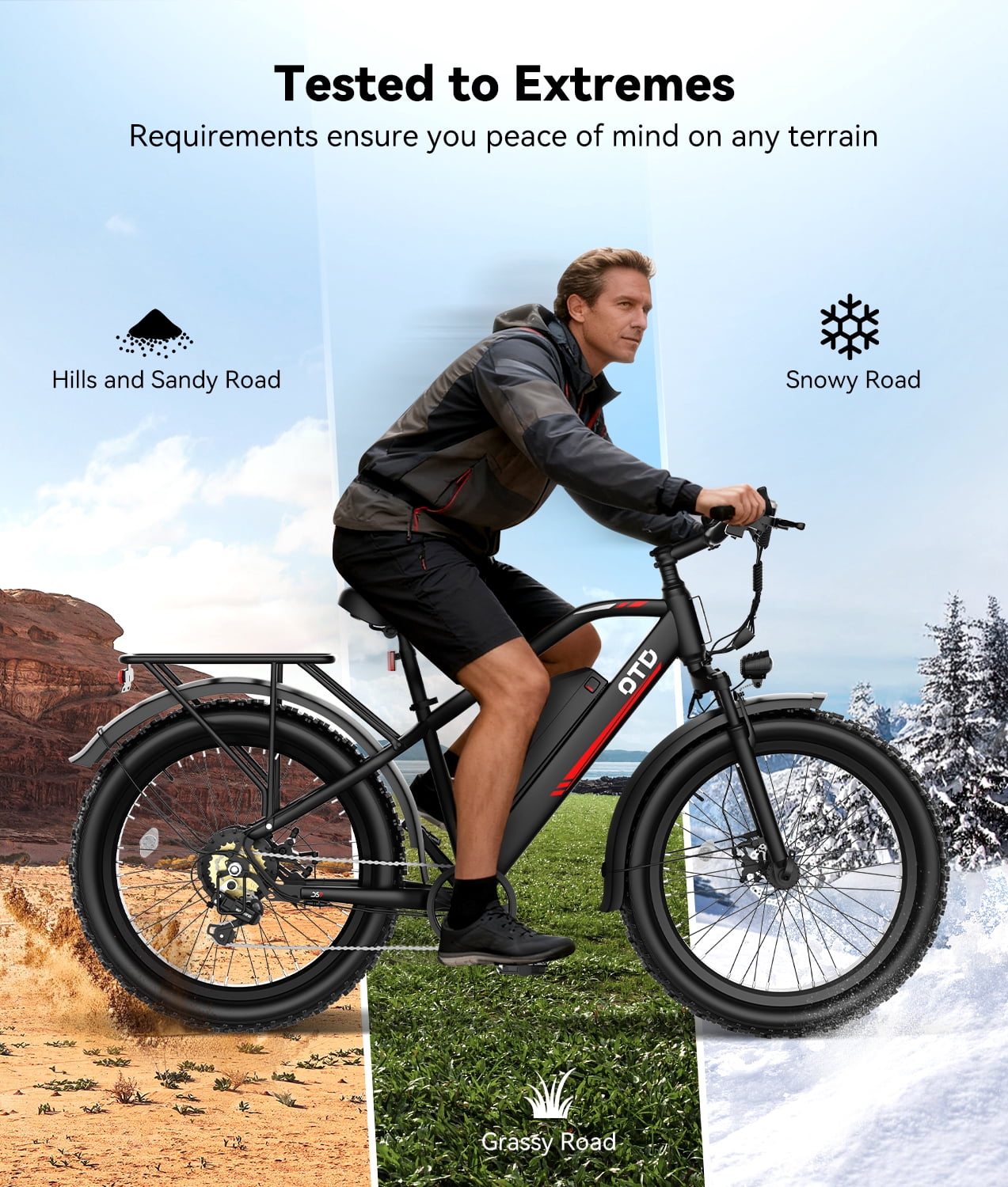 Electric Bike for Adults,1600W Fat Tire Ebike, 90+ Miles 28MPH E-Bicycles with Hydraulic Brakes, Fat Tire All-Terrain Electric Bicycle Electric Bikes