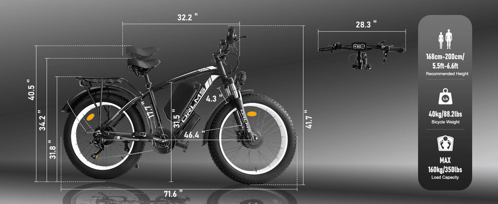 6000W Peak Dual Motor Fast Ebike Up to 40-45MPH, 60V 25AH Large Battery Adult Electric Mountain Bike, 26 Inch Fat Tire All Terrain Off Road E Bike with Shimano 21 Speed Hydraulic Disc Brake Electric Bikes