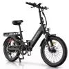 MOONCOOL Electric Bicycle for Adults 350W , 7-Speed Ebike with 36V 10.4Ah Removable Battery， 40 Miles Range , 20 mph Electric Commuter Bike for Women Men Electric Bikes