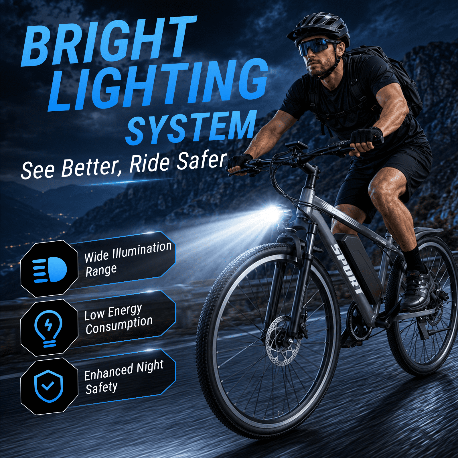 ASKGO Adult Electric Mountain Bike, 750W Peak Motor, 48V 10.4Ah Removable Battery, 26-Inch E-Bike, 20 MPH Max Speed, 45-Mile Range, Dual Disc Brakes & Full SuspensionTrail Riding,  Gray Electric Bikes