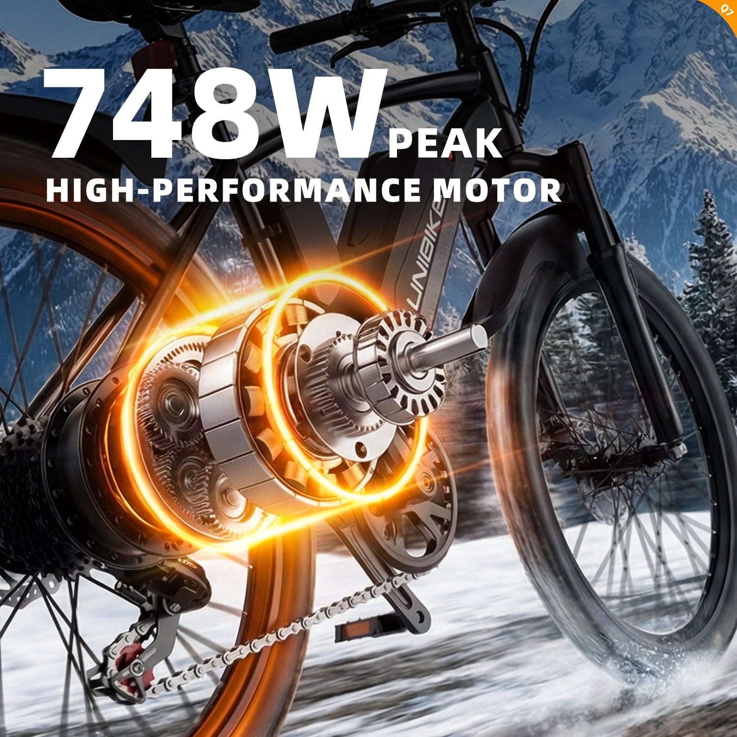 26 Adult Electric Bicycle E-Bike, 748W Motor up to 60 Mile Range, 22MPH Max Speed, 36V 10Ah Removable Battery, 7-Speed, Disc Brakes & NFC Unlock, Mountain E-Bike for Commuting Electric Bikes