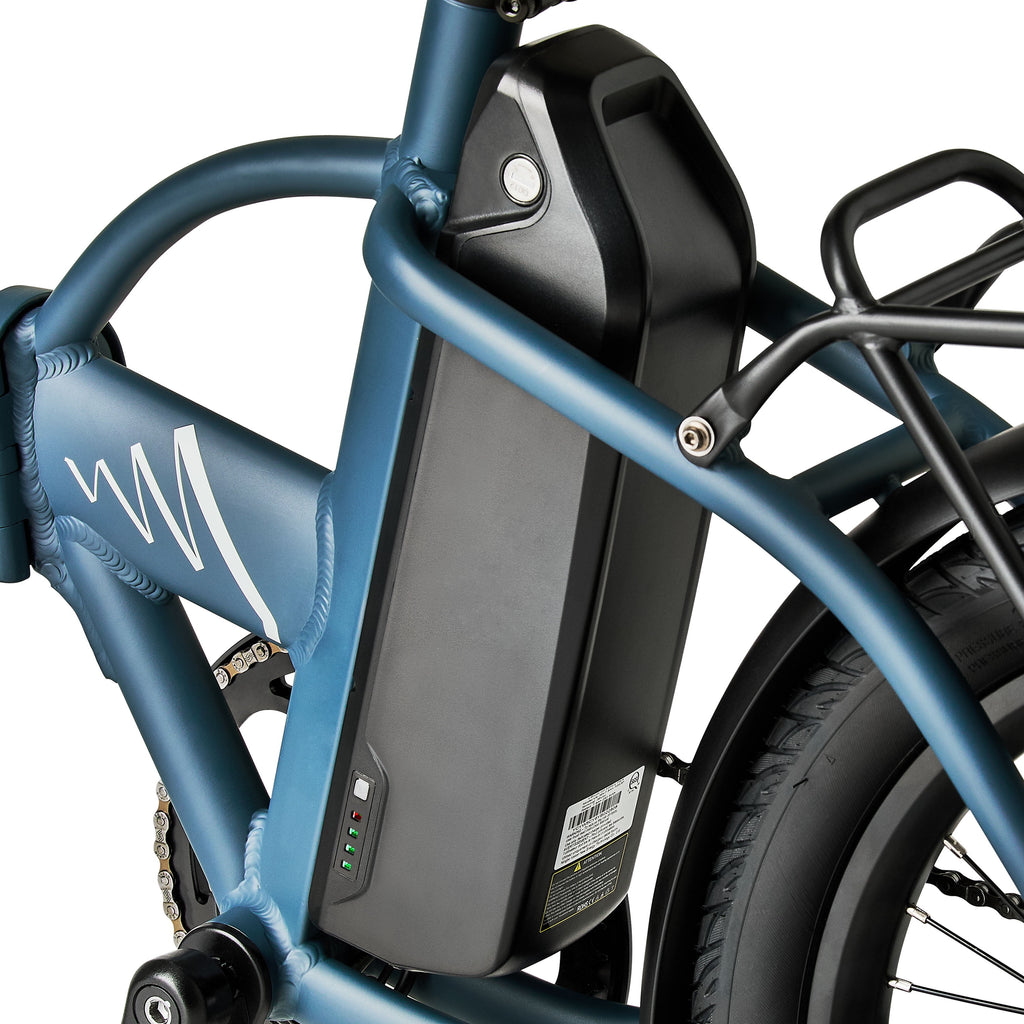 Concord 20 Urbanfold Electric Folding Bike, 36V, Class 2, Blue, Fits Riders 4'11 - 6'2, Adult, Unisex Electric Bikes