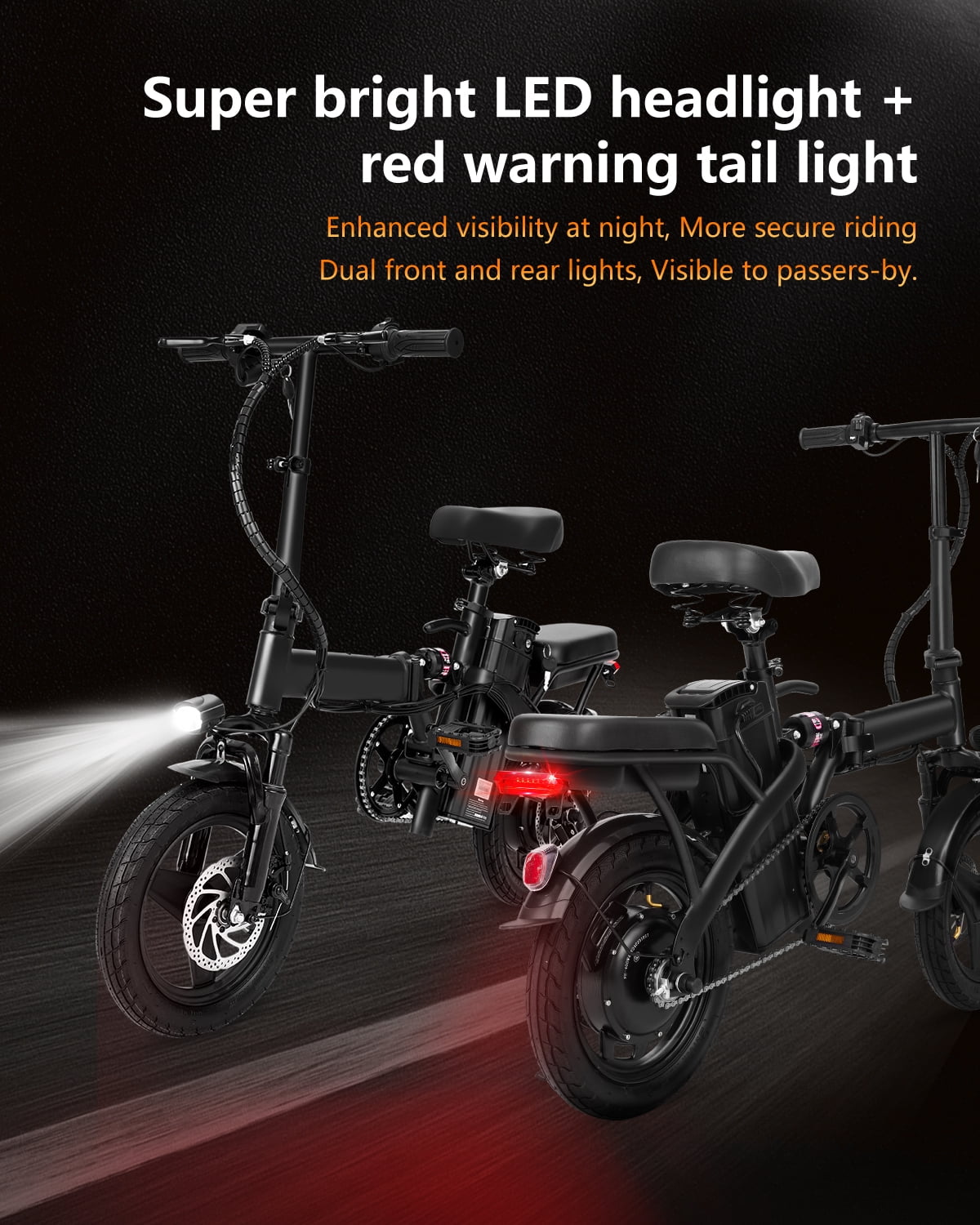XKJ Electric Bike for Adults,500W Brushless Motor Ebike with 576Wh Removable Battery,Multi-Shock Absorption,Commuter Electric Bicycle, UL2849 Electric Bikes