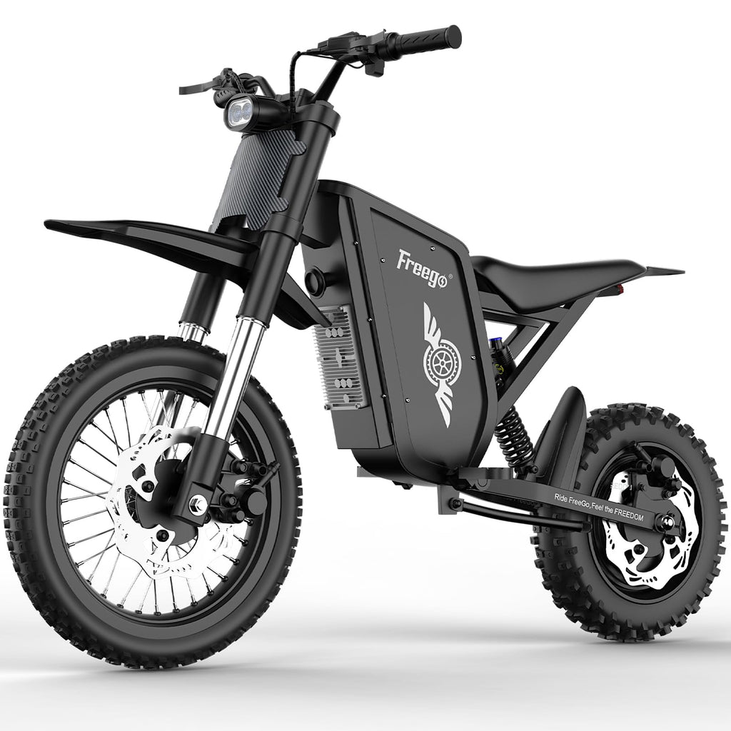 Freego X0 Electric Mountain Bike for Adults & Teens,3600W(Peak),60V 23AH Battery,40 MPH Top Speed,50 Miles Range,14/10 Tires,UL2849 Electric Bikes