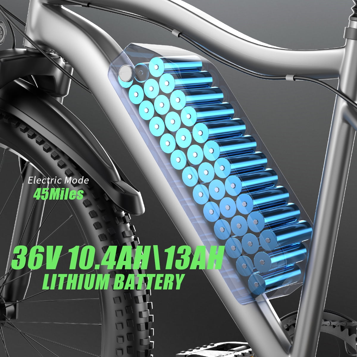 Electric Bike for Adults,1200W Peak Ebike, 50Miles 25MPH Commuting Electric Mountain Bike, 26 Adult Electric Bicycle with Removable Battery, 21 Speed,UL All Terrain E-Bike Electric Bikes
