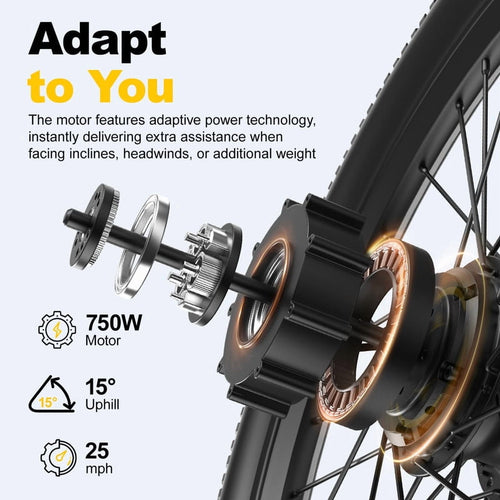 748W Peak Motor Aairsk F1 Electric Bike for Adults, 26 E-Bike with 22MPH Speed,36V13Ah Battery, Full Suspension, 7-Speed Gears Electric Bikes