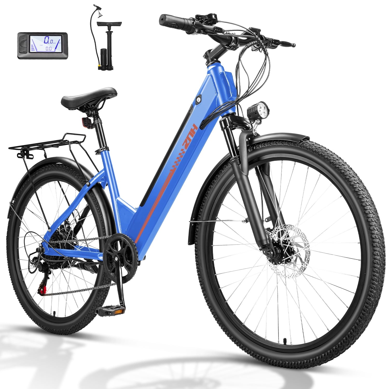 ZNH 26Low Step Commuter Electric Bike for Adults|750W Powerful Motor Adult Electric Bicycles Max 20mph|48V 13Ah Removable Battery Women City Ebike|UL2849|Black Electric Bikes