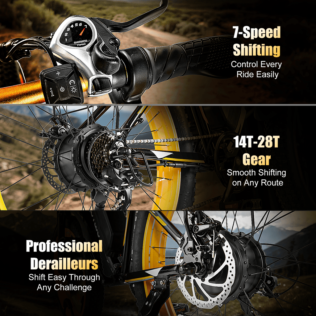 EOEOTWO 1500W Electric Mountain Bike for Adults,48V 15Ah Removable Battery 60Miles Longe Range, 34MPH Fast Cruiser Ebike, 26'' Fat Tire All-Terrain E-Bicycle with LED Display UL2849 Electric Bikes
