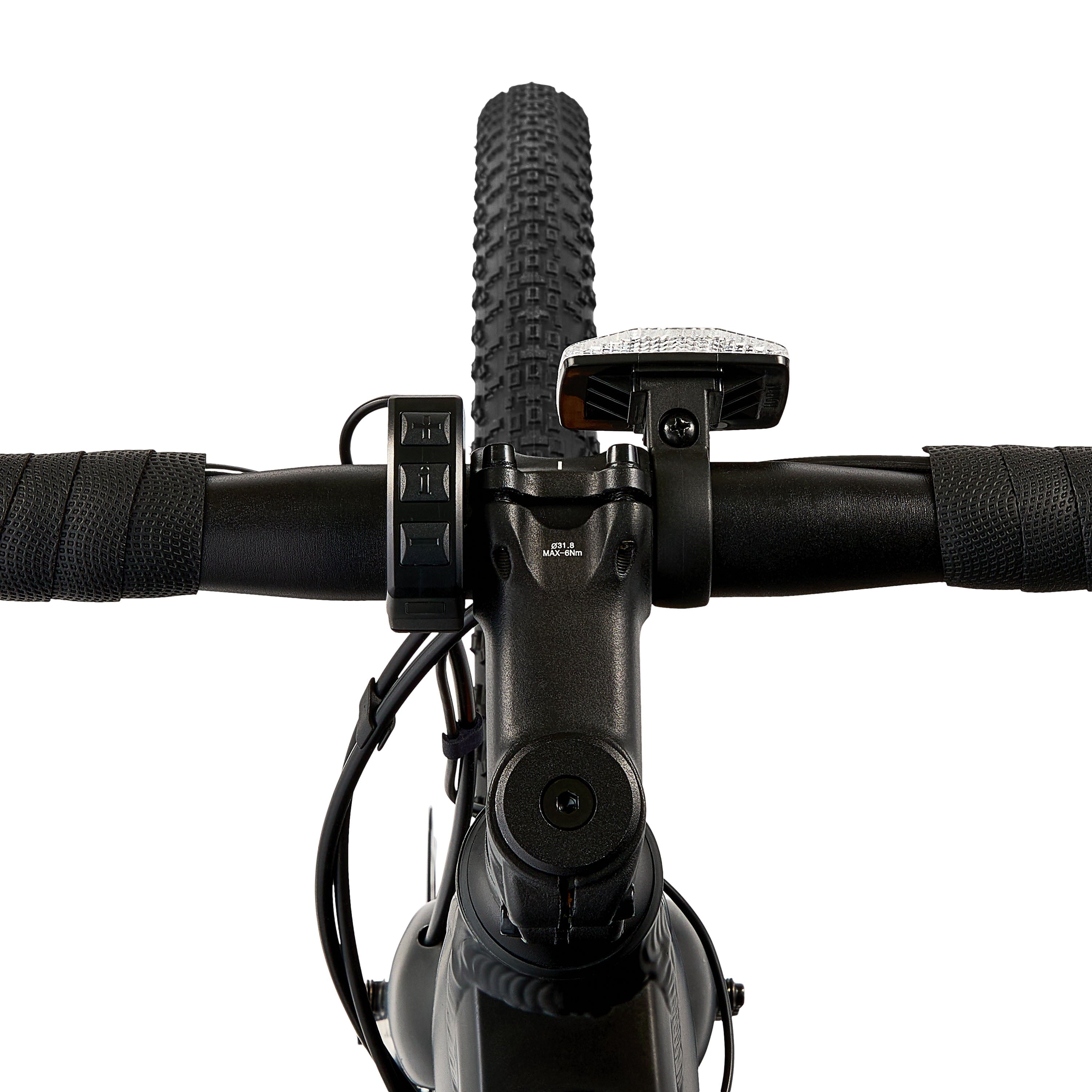 Ozark Trail 700C Rebel+ Drop Bar Electric Gravel Bike, Class 1 Mid-Drive, Medium Frame, Fits Riders 5'5-5'11, Black, Adult, Unisex, Online Only Electric Bikes