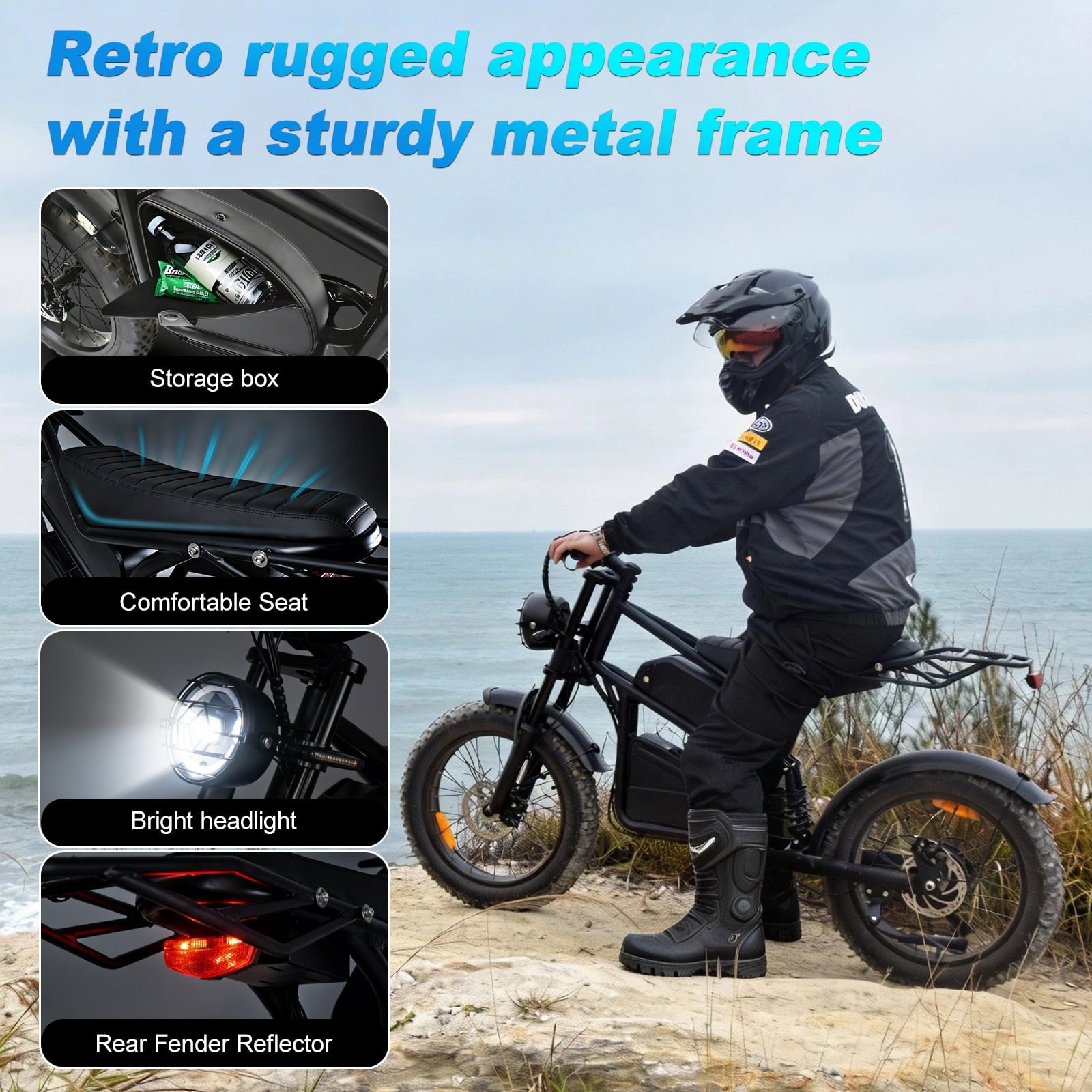 Smartravel Electric Bike for Adults ,1200W Peak Motor 20MPH 45+ Miles 48V 18.2Ah Removable Battery, 20x4 Fat Tire 7-Speed Mountain Commuter Ebike ,UL 2849 Electric Bikes