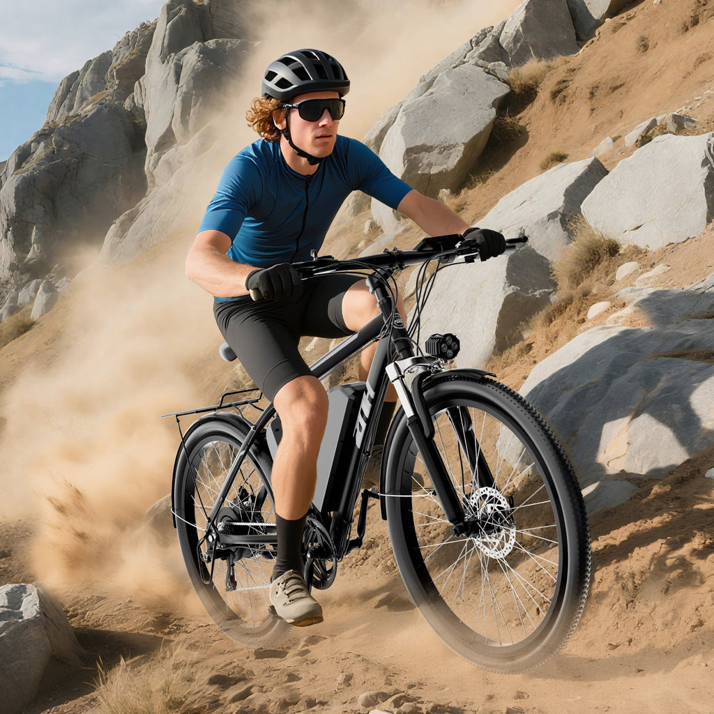 ZNH Electric Bicycle for Adults 1000w Peak – Electric Mountain Bike with 52V 13Ah Removable Battery ,26 off-road Ebike, Shimano 21-Speed, UL 2849，Black Electric Bikes