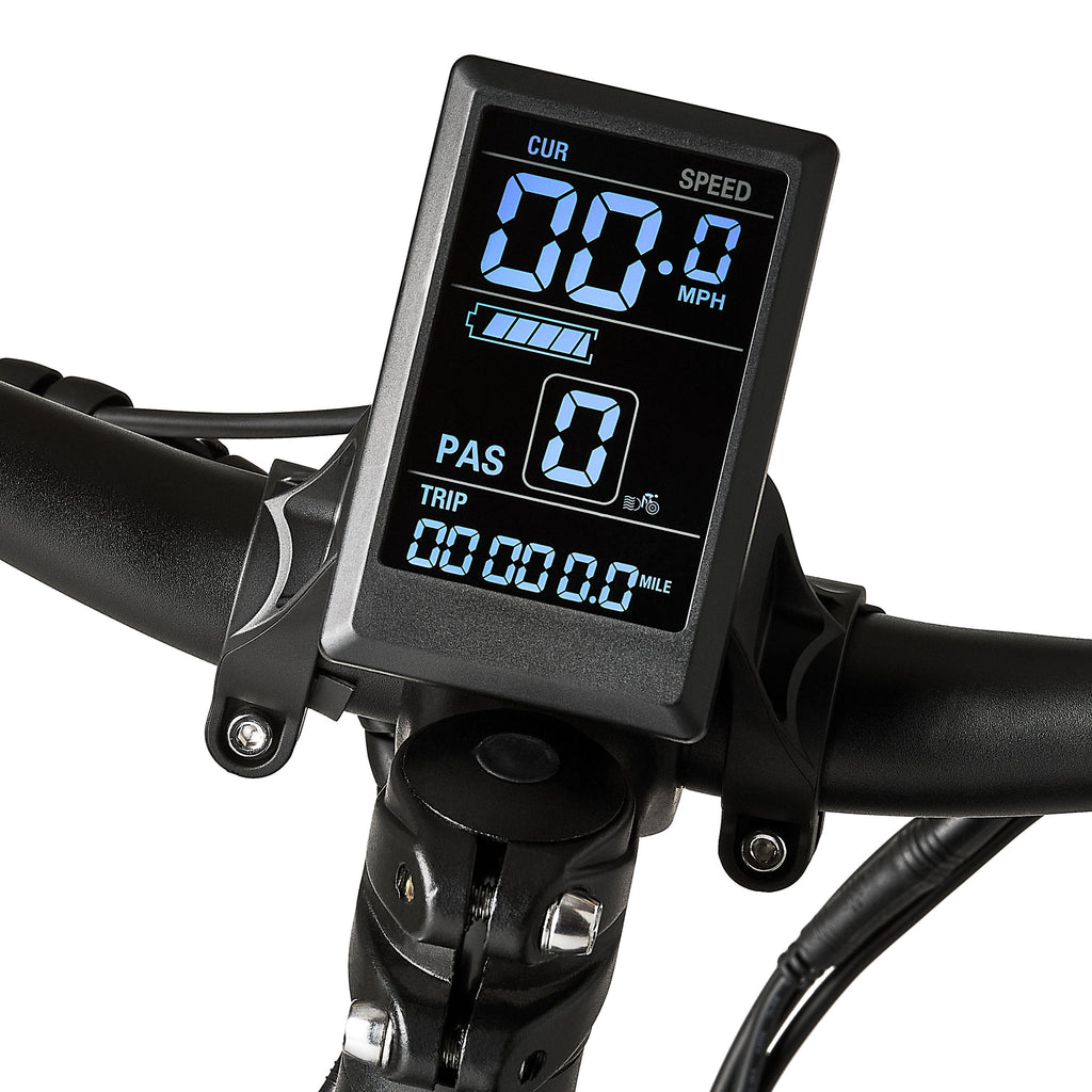 Ozark Trail 26 M.3 Ranger+ Electric Fat Tire Bike, 48V, Class 2, Black, Fits Riders 5'2 - 6'1, Adult, Unisex Electric Bikes
