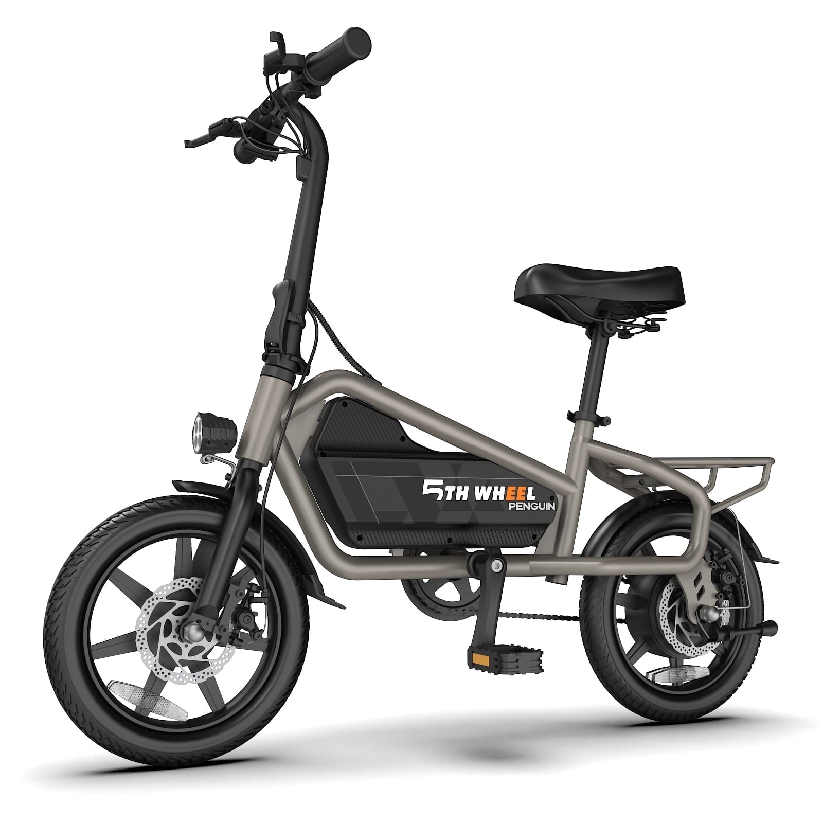 5TH WHEEL 14 Electric Bike for Adults with 650W Peak Motor Electric Bicycle, 36V 7.8Ah Battery Ebike, UL2849 Electric Bikes