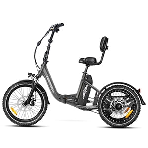 Addmotor CITYTRI E-310 PLUS Folding Electric Trike, 90MI Electric Tricycle for Adults, 750W 48V 20Ah 3 Wheel Electric Bikes, Step-Thru Etrike, Differential, Parking Brake Electric Bikes