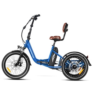 Addmotor CITYTRI E-310 PLUS Folding Electric Trike, 90MI Electric Tricycle for Adults, 750W 48V 20Ah 3 Wheel Electric Bikes, Step-Thru Etrike, Differential, Parking Brake Electric Bikes