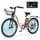 MOONCOOL Electric Bicycle for Adults 350W , 7-Speed Ebike with 36V 10.4Ah Removable Battery， 40 Miles Range , 20 mph Electric Commuter Bike for Women Men Electric Bikes