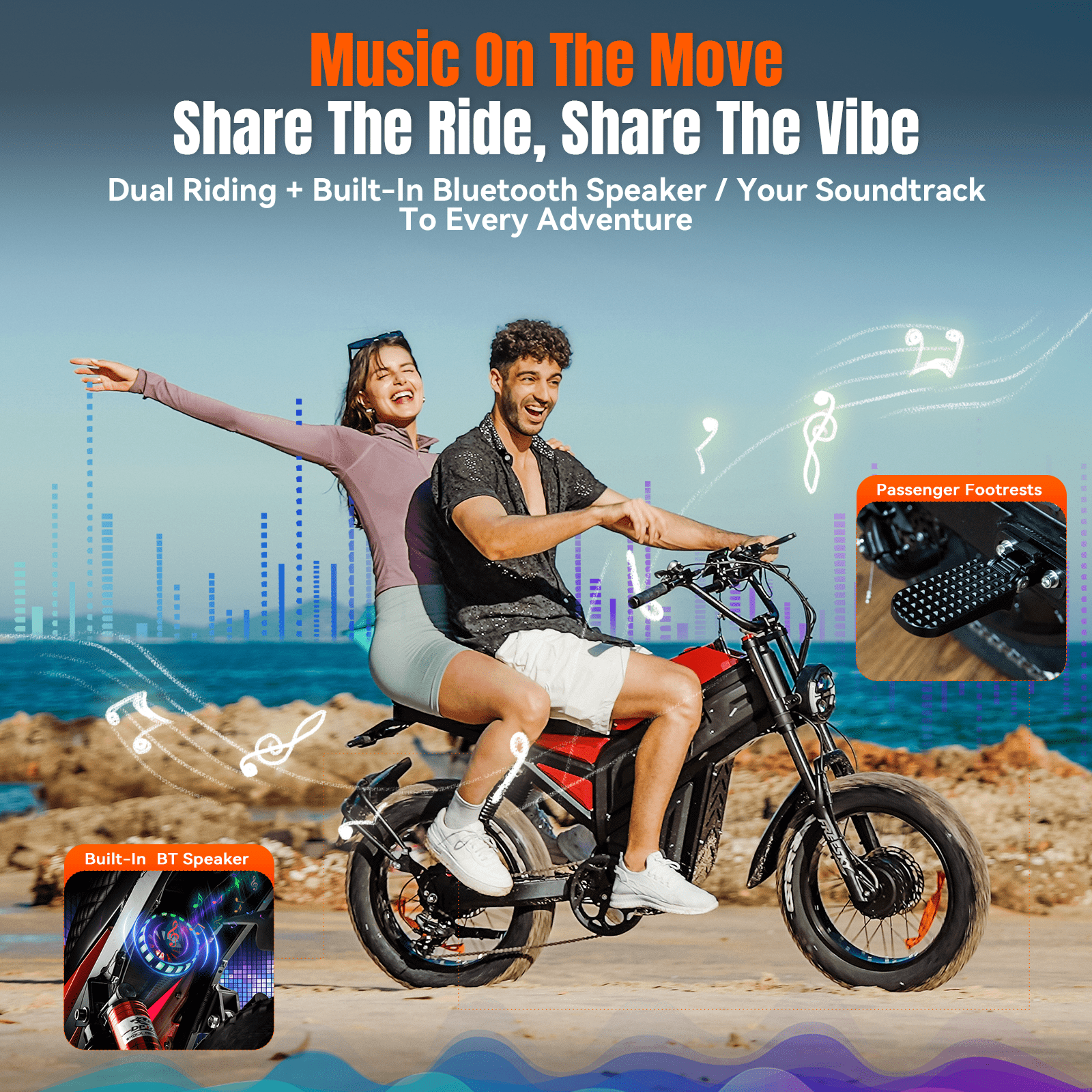 FREESKY 4000W Dual Motor Electric Bike for Adult, 2880WH 60AH Battery 38MPH 200 Miles, 20 Fat Tires Full Suspension AWD All Terrain Moped Electric Bikes