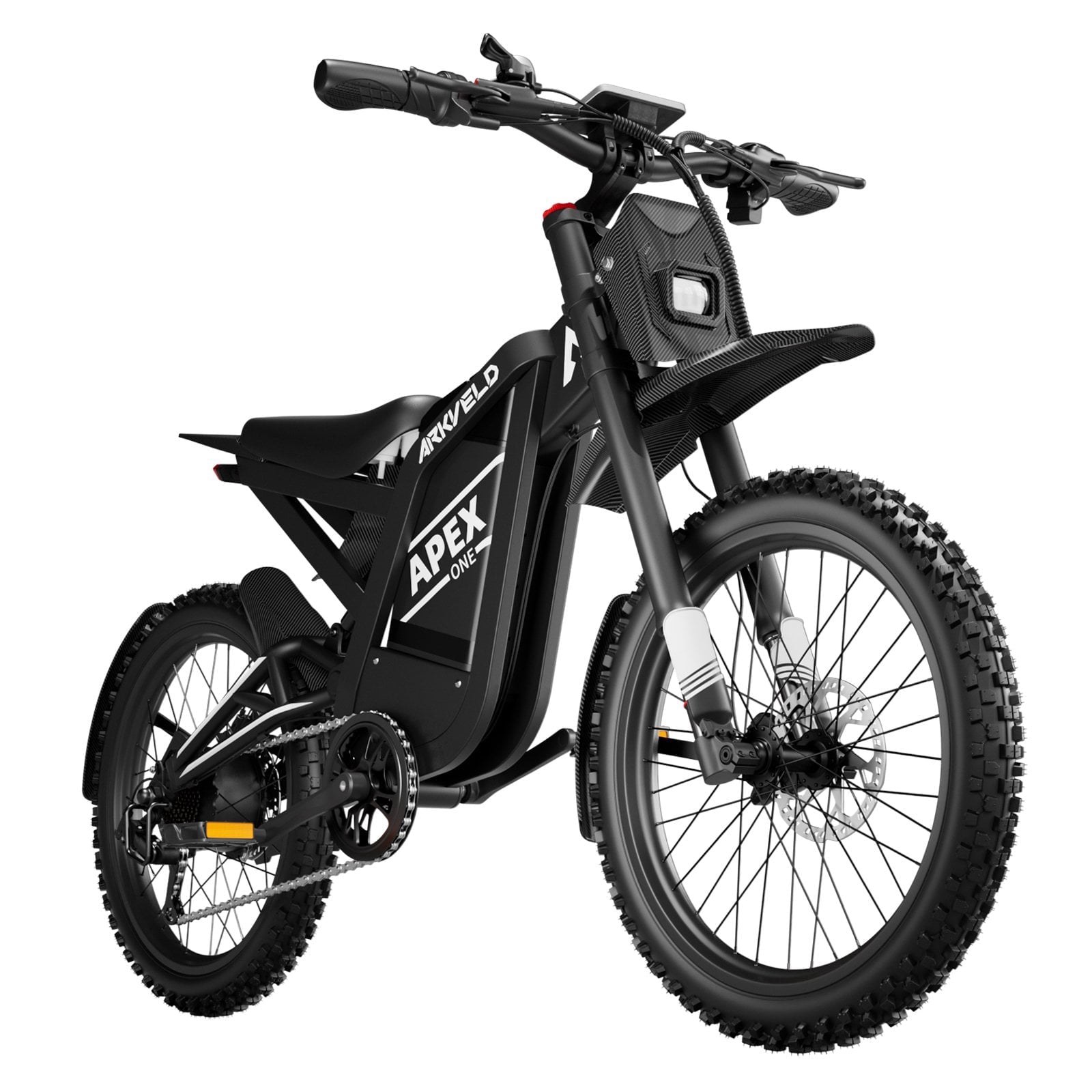 Arkveld APEX1 Electric Bike for Adults，Peak-3000W 25 Fat Tire All-Terrain E-Bike 80Miles 40MPH Electric Dirt Bike for Road Sand Mountain Snow - 48V 32AH Battery Powered Electric Motorcycle,UL2849 Electric Bikes